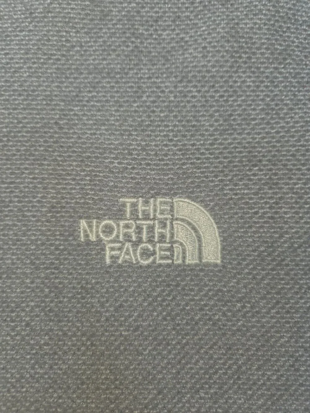 The North Face Gray Textured Fleece 1/4 Zip Jacket Size XXL